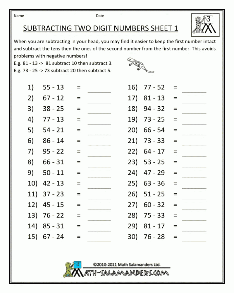 Everyday Math 3rd Grade Worksheets