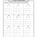 Fact Family Worksheets Printable Array Worksheets 3rd Grade Math