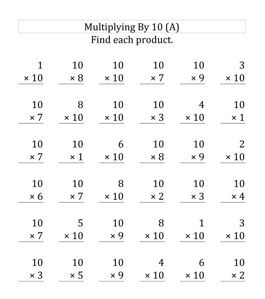 Free Math Worksheets For 3rd Grade