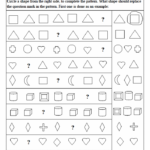 Geometric Patterns What Comes Next Worksheets 99Worksheets