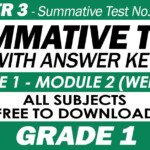 GRADE 1 3RD QUARTER SUMMATIVE TEST NO 1 With Answer Key Modules 1 2