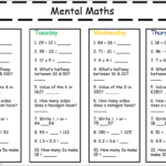 Grade 3 Mental Math Worksheets Free Worksheets Printables