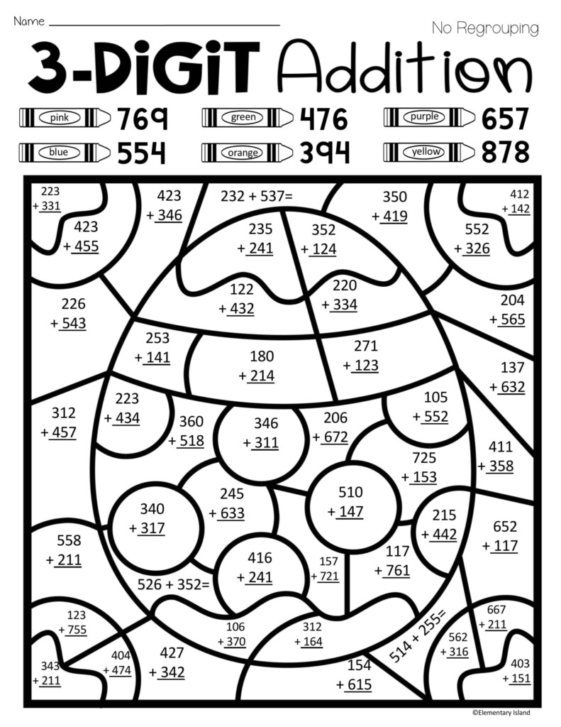 Math Color By Number Coloring Pages Coloring Home