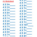 Math Worksheet For 3Rd Graders On Multiplication Mark Bullington s