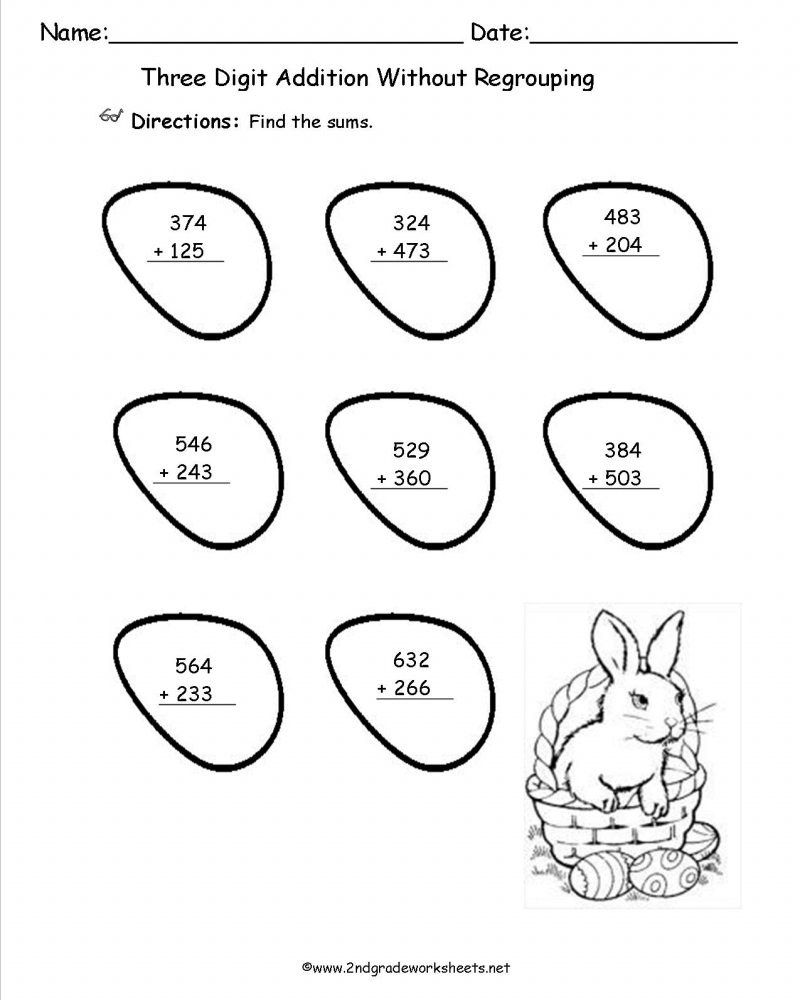 May Sheets Easter Math Worksheets 3rd Grade Math