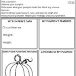 Measuring Pumpkins Math Activity FREE Printable Worksheets