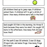 Multi Step Word Problems Grade 2 2nd Grade Math Worksheets Multi