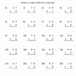 Multiplication Practice Worksheets Grade 3