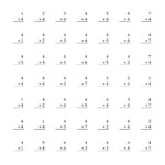 Multiplying 1 To 12 By 4 100 Questions A 4 Times Table Worksheets Pdf