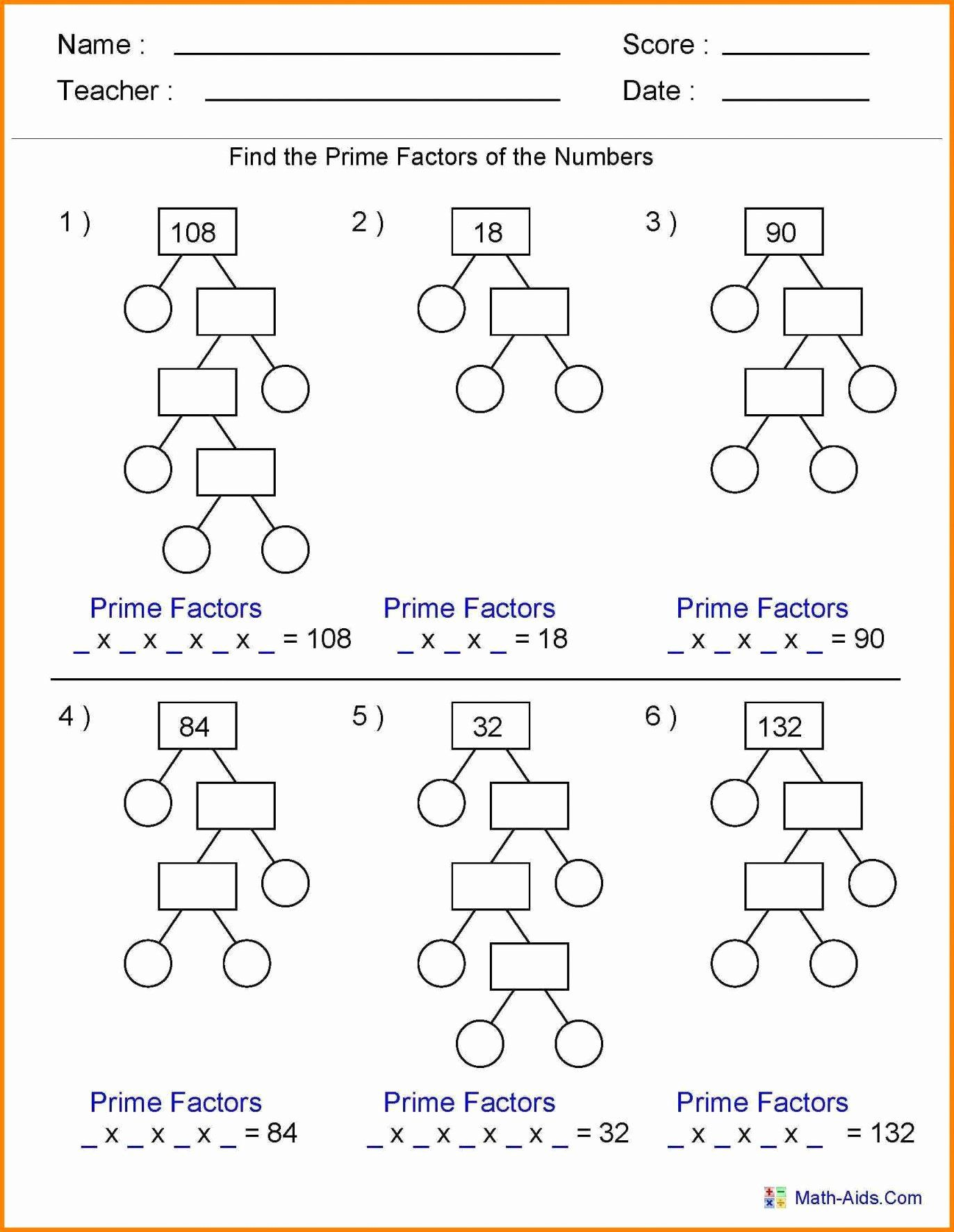 Prime Factorization Games Printable Printable Word Searches