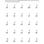 Printable 3rd Grade Math Worksheets Multiplication 1 12