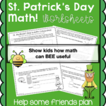 St Patrick s Day Math Worksheets For 3rd Grade In 2021 Math