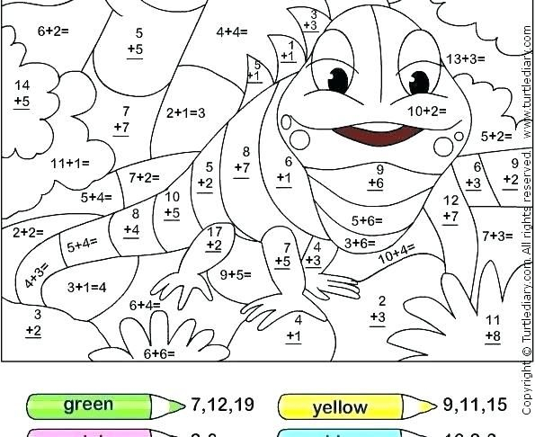 Third Grade Coloring Math Worksheets Di 2020
