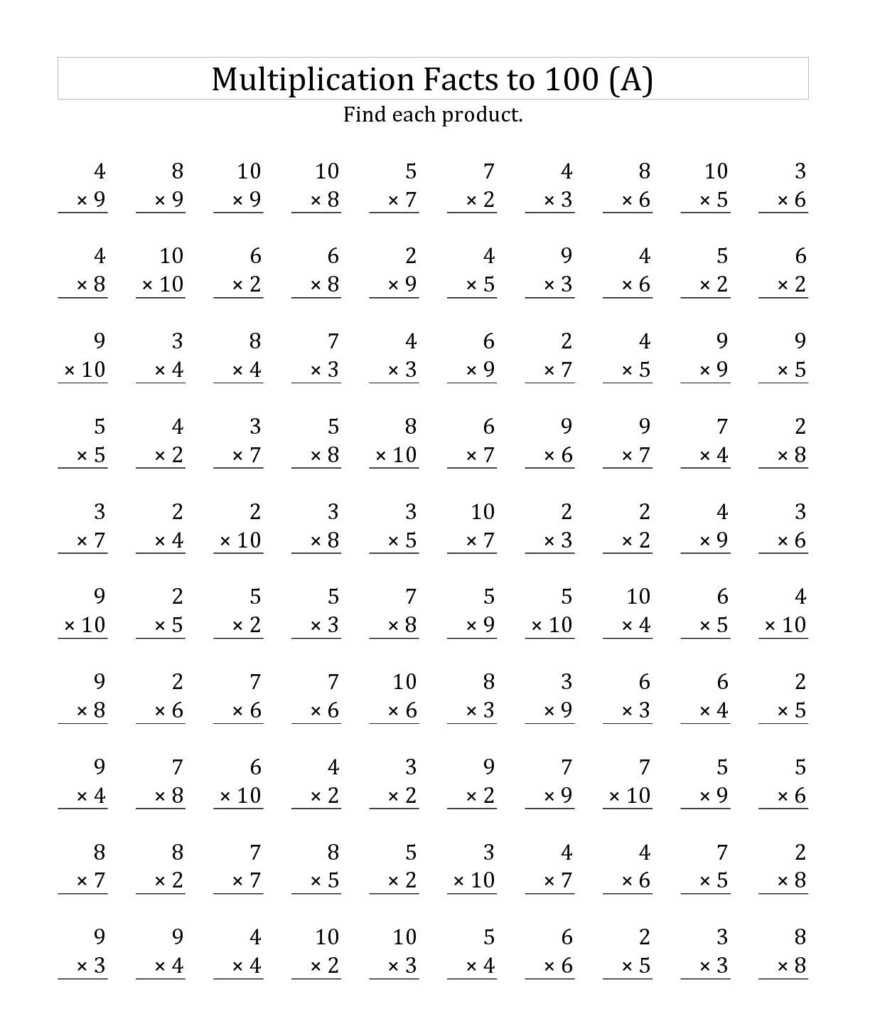 Third Grade Math Worksheet