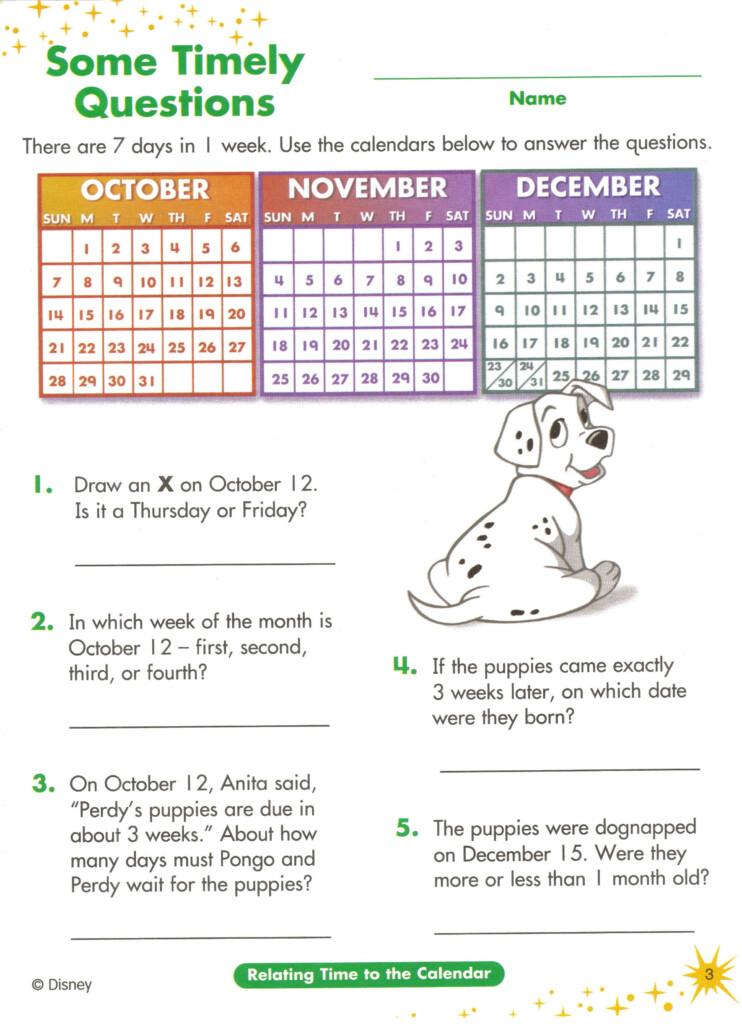 Time And Calendar Worksheets For Grade 3 Pdf Worksheets