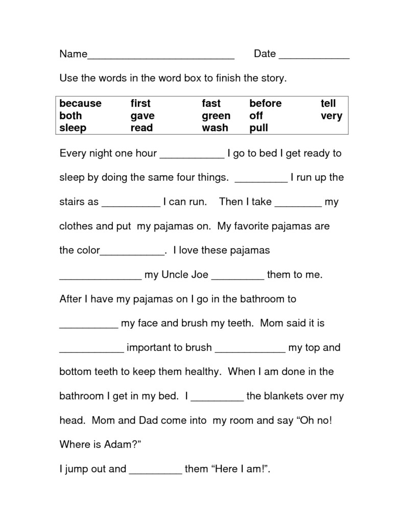 Vocabulary Worksheets 3rd Grade