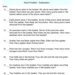 Word Problems Printable Worksheets